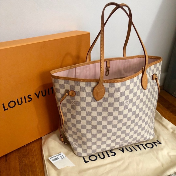 SOLD!!! Auth Louis Vuitton Neverfull Damier Azur - Picture 2 of 8